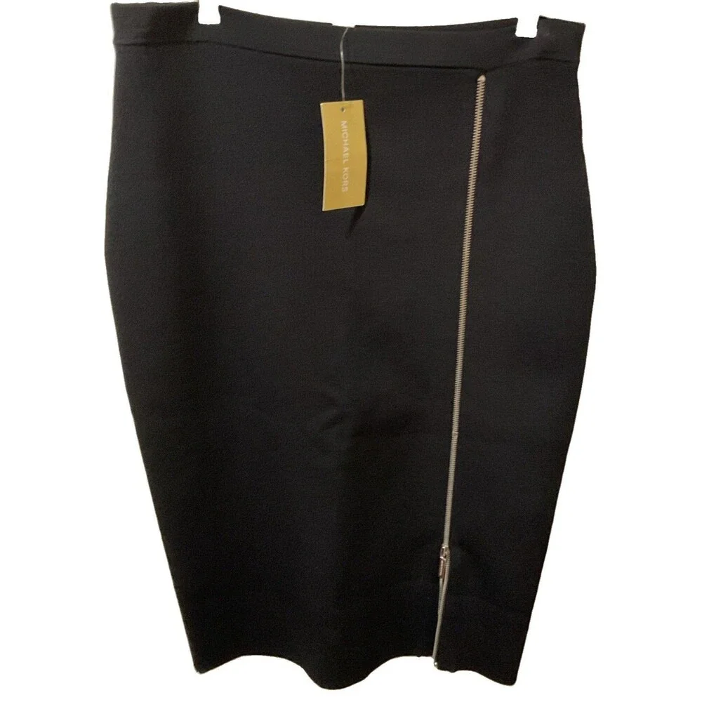 Michael Kors Black Skirt Side Zipper Slit Casual/Formal Wear